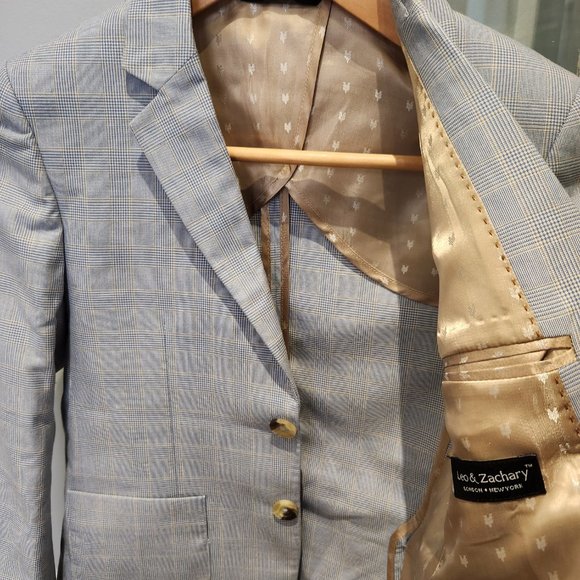 Leo & Zachary - Ocean Blue Crush Blazer, Size 10 - Picture 1 of 5